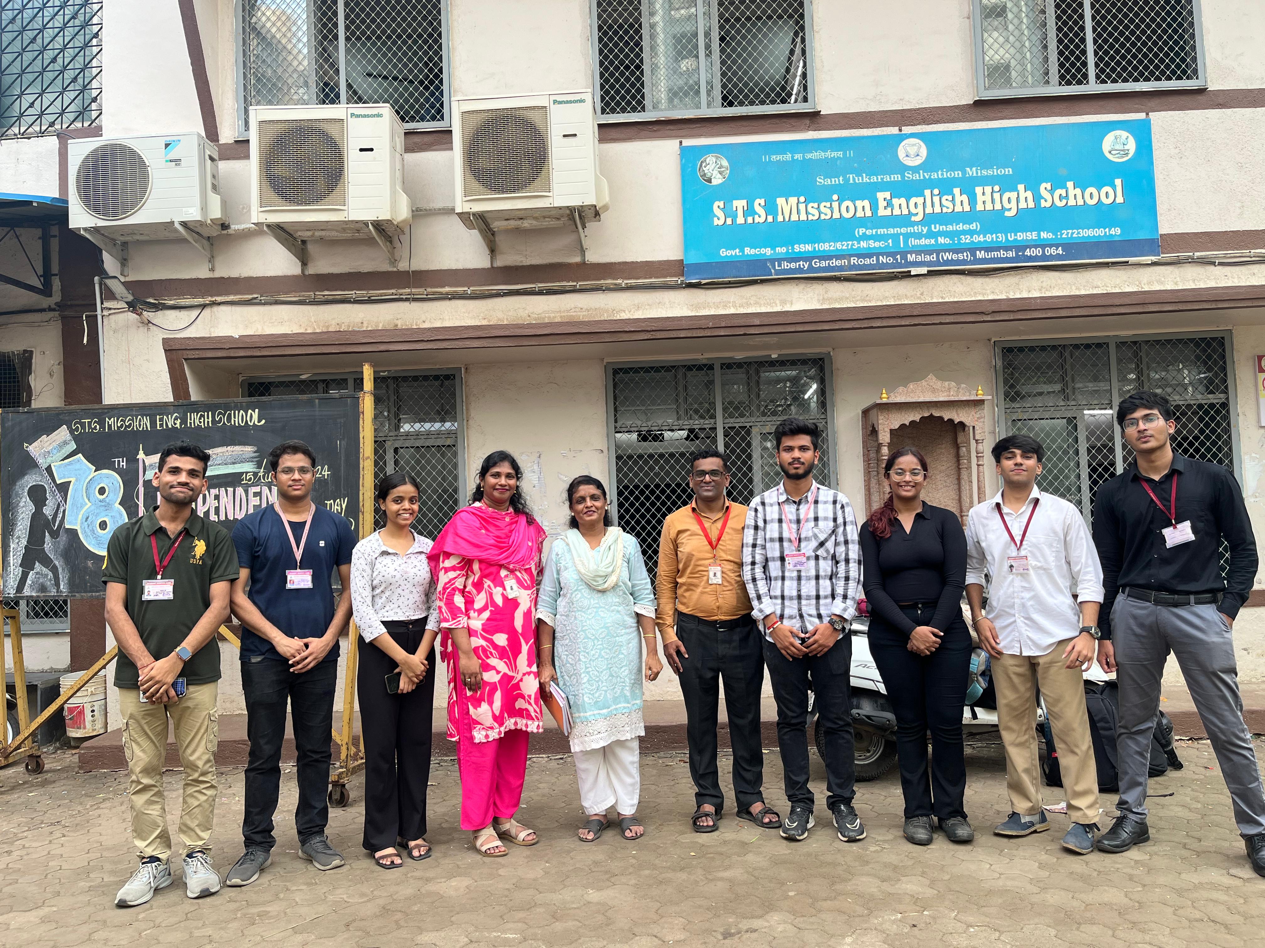 Social Cause:visit to STS Mission High School